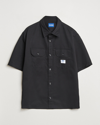 HUGO Ekyno Workwear Short Sleeve Shirt Black – Noir
