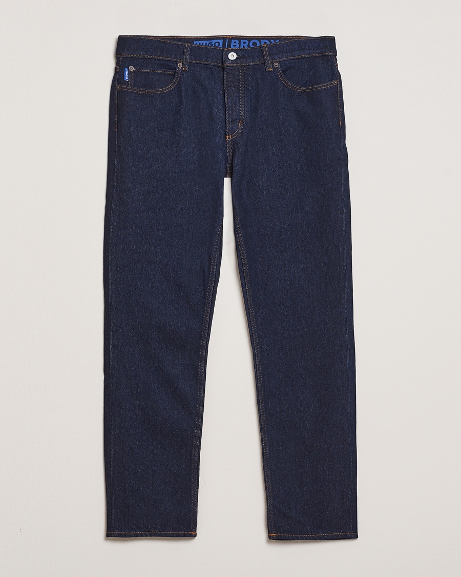 HUGO Brody Tapered Fit Jeans Dark Blue – Bleu