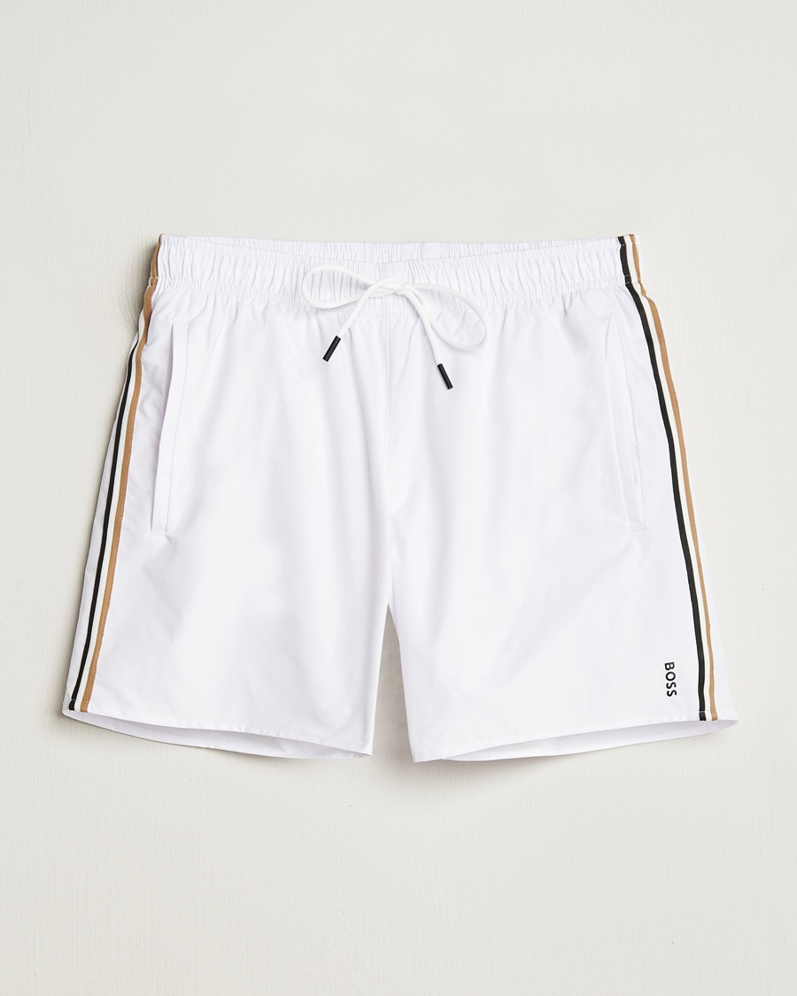 BOSS BLACK Iconic Swimshort White – Blanc
