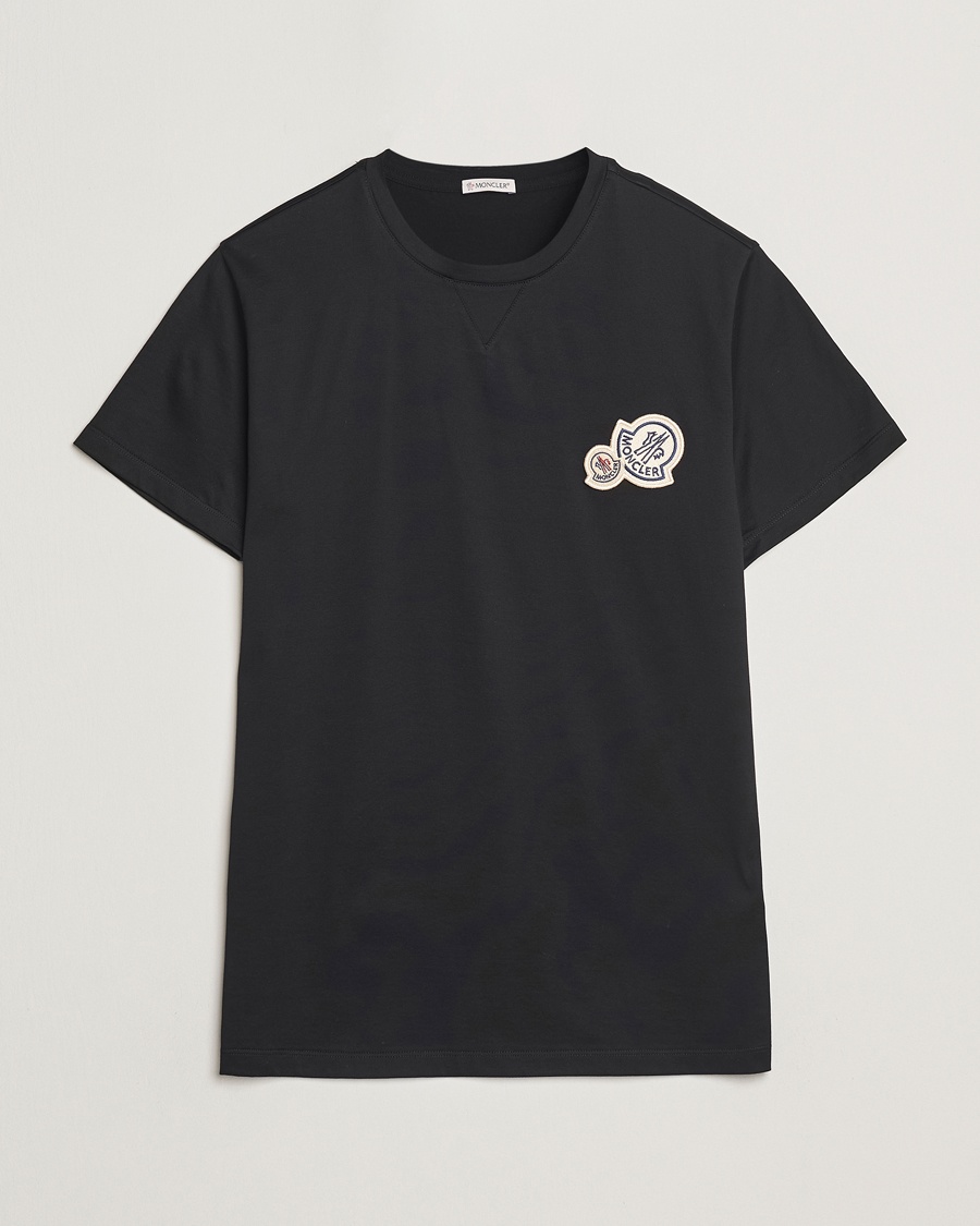 Moncler Double Logo T-Shirt Black – Noir