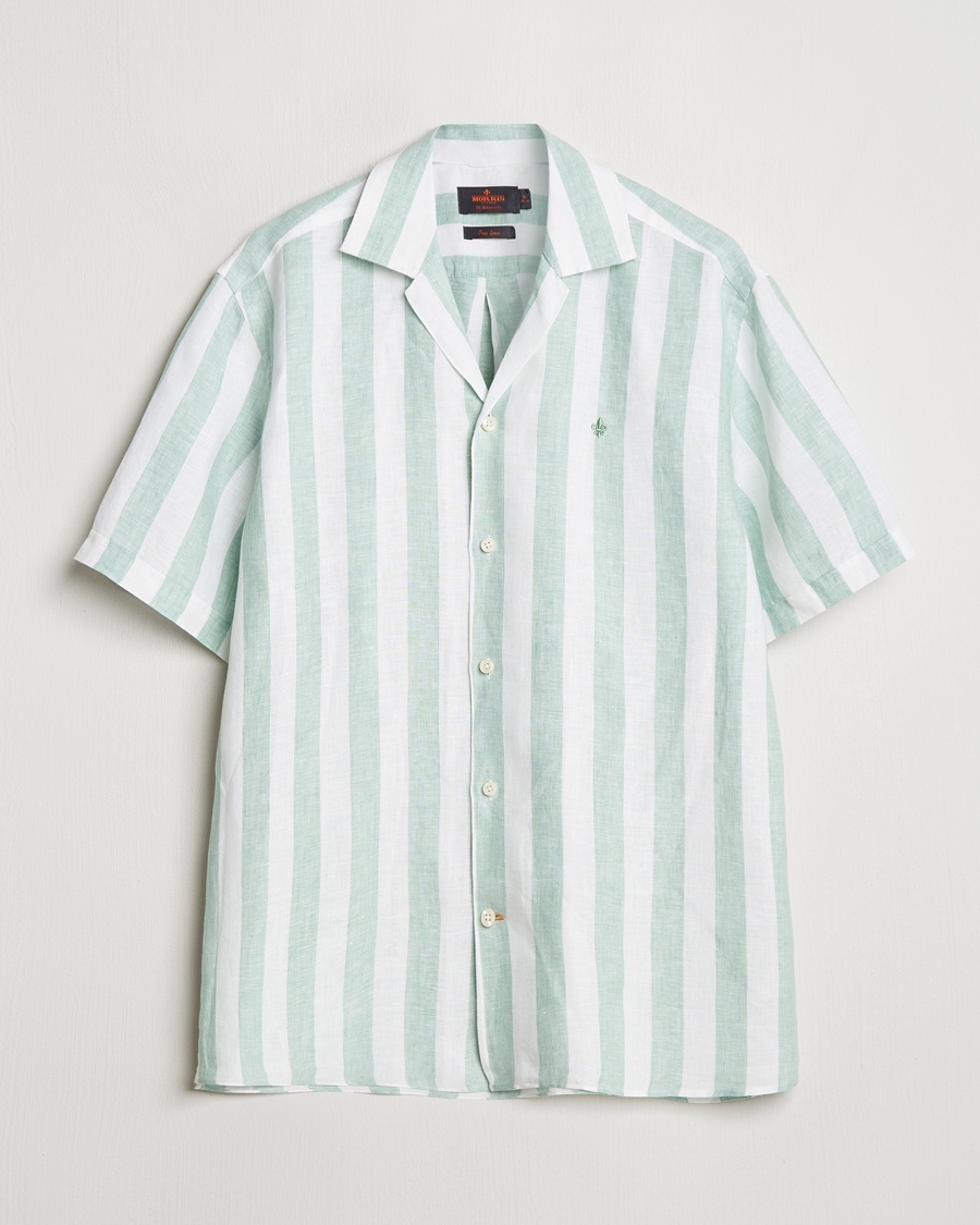 Morris Resort Linen Shirt Green – Vert