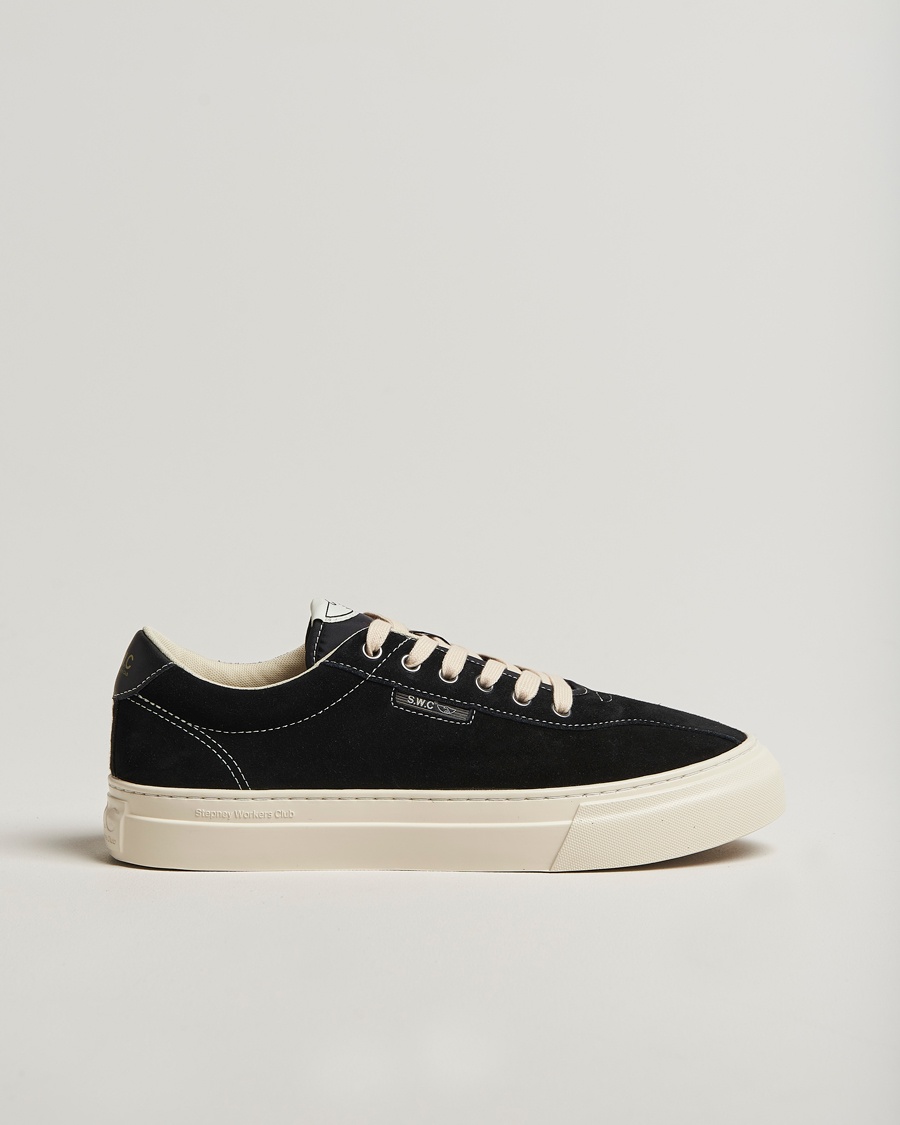 Stepney Workers Club Dellow 02 Cupsole Suede Sneaker Black – Noir