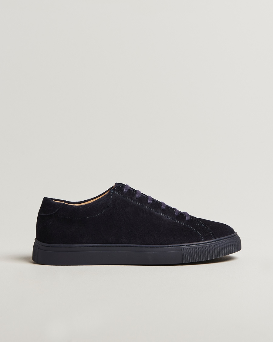 Myrqvist Oaxen Monochrome II Sneaker Navy Suede – Bleu