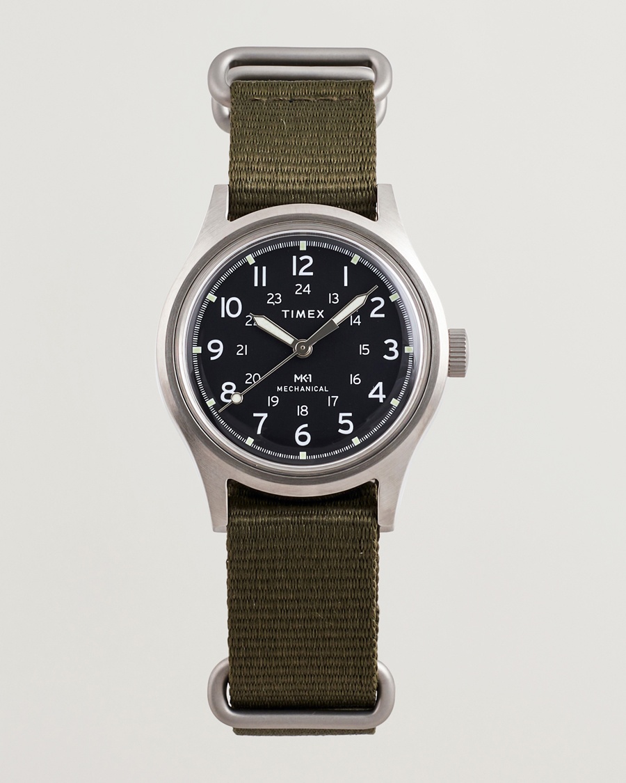 Timex MK1 Hand Wind 36mm Green Black Dial – Vert