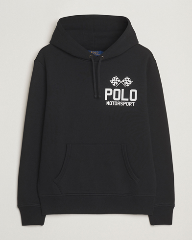 Polo Ralph Lauren RL Motorsport Hoodie Polo Black – Noir