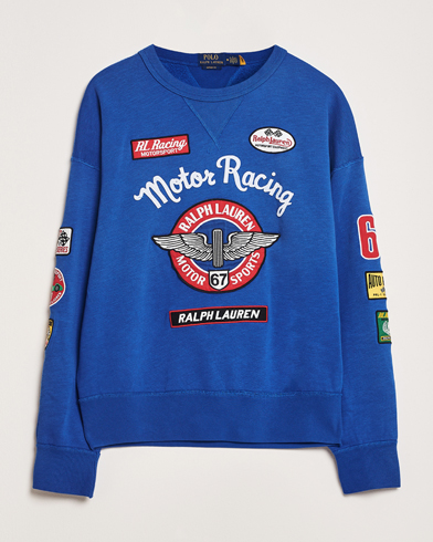 Polo Ralph Lauren Vintage Fleece Motor Racing Sweatshirt Heritage Blue – Bleu