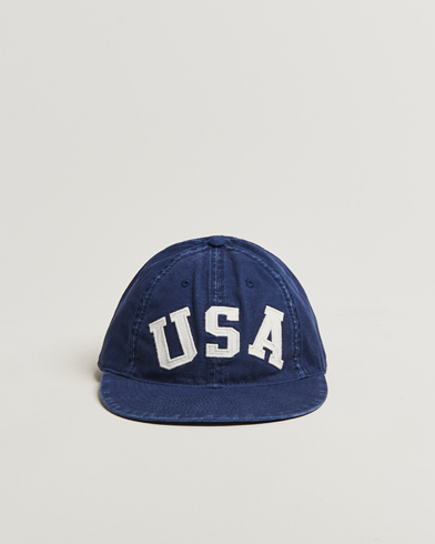 Polo Ralph Lauren Cotton Twill USA Cap Newport Navy – Bleu