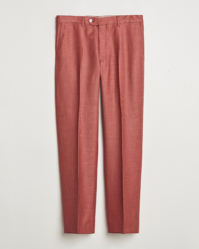 Oscar Jacobson Del S Wool/Silk/Linen Trousers Red – Rouge