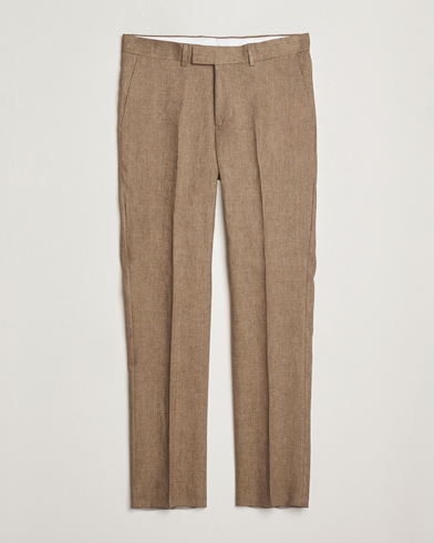 J.Lindeberg Lois Super Linen Pants Nutmeg – Marron