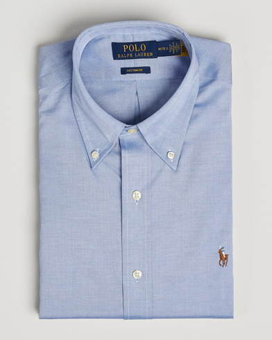 Polo Ralph Lauren Custom Fit Oxford Dress Shirt True Blue – Bleu