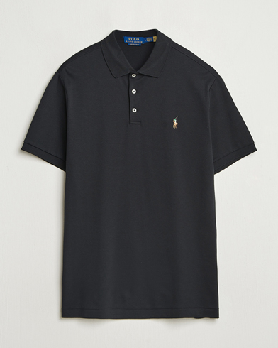 Polo Ralph Lauren Custom Slim Fit Cotton Polo Polo Black – Noir