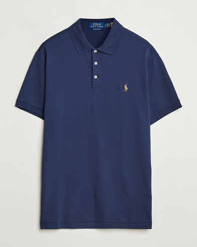 Polo Ralph Lauren Custom Slim Fit Cotton Polo Refined Navy – Bleu
