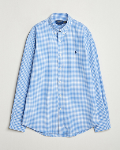Polo Ralph Lauren Slim Fit Poplin Shirt Blue/Check – Bleu