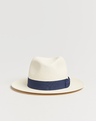 Wigéns Panama Hat White/Navy – Blanc