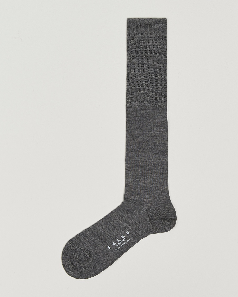 Falke Airport Knee Sock Dark Grey – Gris