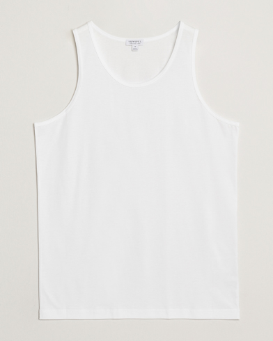Sunspel Superfine Cotton Underwear Vest White – Blanc