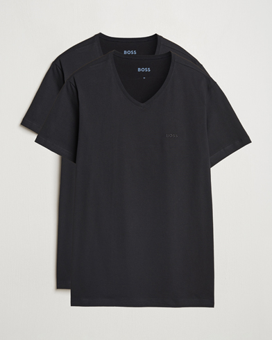 BOSS BLACK 2-Pack Relaxed Fit V-Neck T-Shirt Black – Noir