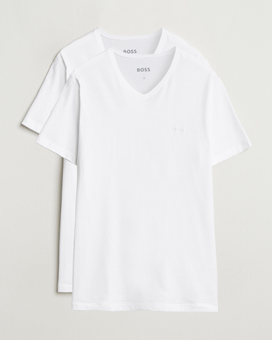 BOSS BLACK 2-Pack Relaxed Fit V-Neck T-Shirt White – Blanc
