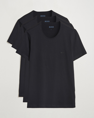 BOSS BLACK 3-Pack Crew Neck T-Shirt Black – Noir