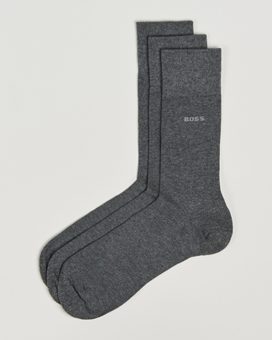 BOSS BLACK 3-Pack RS Uni Socks Medium Grey – Gris