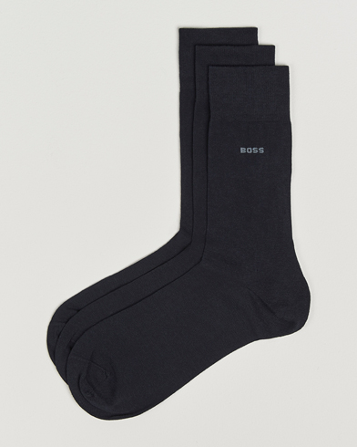 BOSS BLACK 3-Pack RS Uni Socks Dark Blue – Bleu