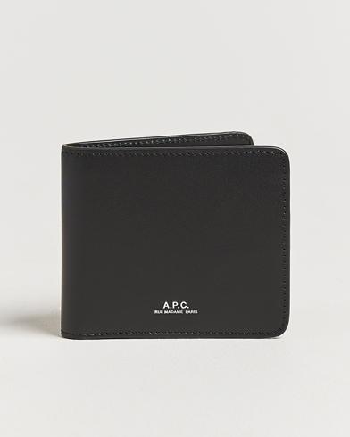 A.P.C. Calf Leather Wallet Black – Noir
