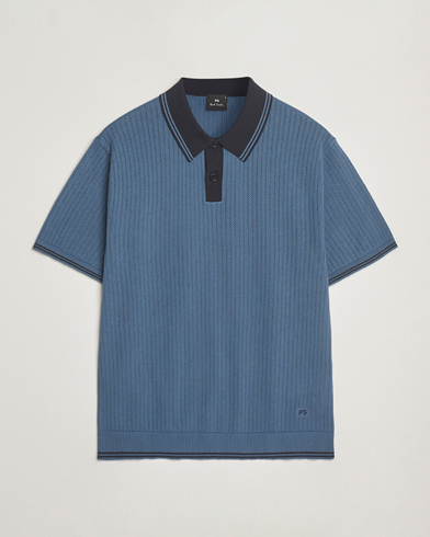 PS Paul Smith Knitted Polo Blue – Bleu