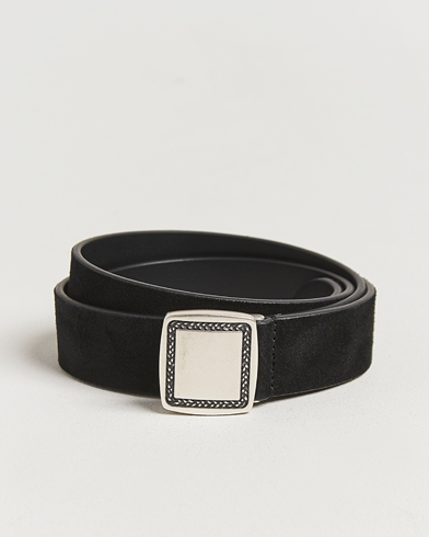 Anderson's Suede Buckle Belt 3cm Black – Noir