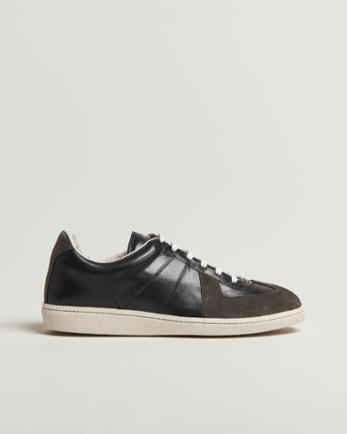 Sweyd Nappa/Suede Army Trainer Faded Black – Noir