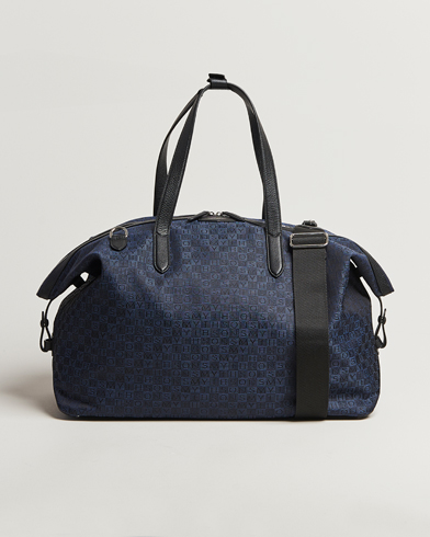 Smythson Canvas Stamp Travel Bag Navy – Bleu