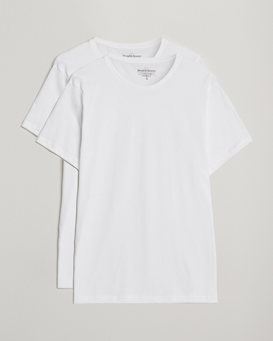Bread & Boxers 2-Pack Lightweight Cotton T-Shirt White – Blanc