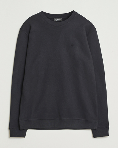 Dondup Logo Crew Neck Sweatshirt Black – Noir