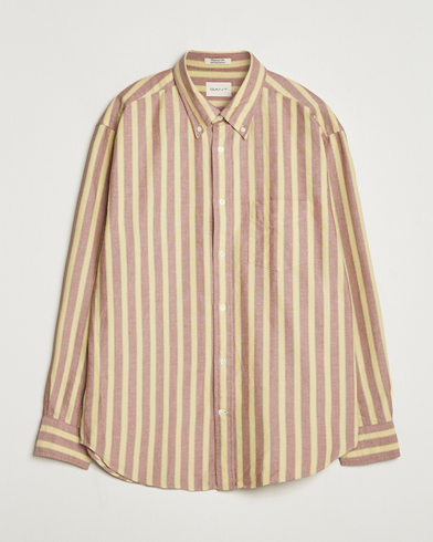 Gant Relaxed Fit Striped Heritage Oxford Shirt Modern Rust – Jaune