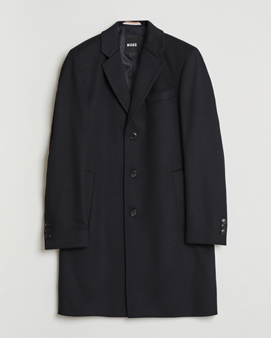 BOSS BLACK Hyde Wool Coat Black – Noir