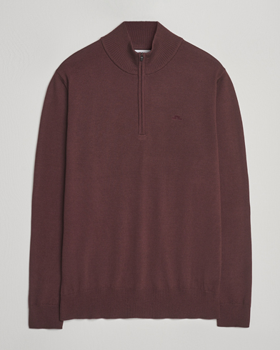J.Lindeberg Kiyan Merino Half Zip Huckleberry – Rouge