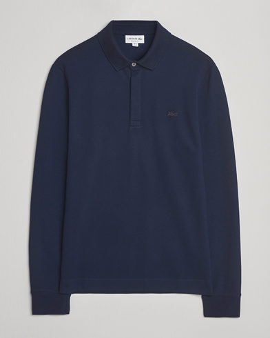 Lacoste Paris Long Sleeve Polo Piké Navy Blue – Bleu