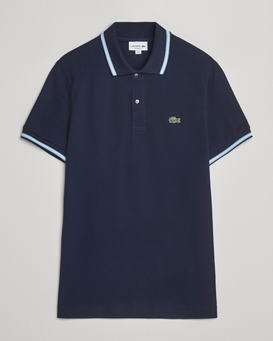 Lacoste Original Tipped Polo Piké Navy Blue – Bleu