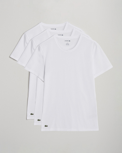 Lacoste 3-Pack Crew Neck T-Shirt White – Blanc