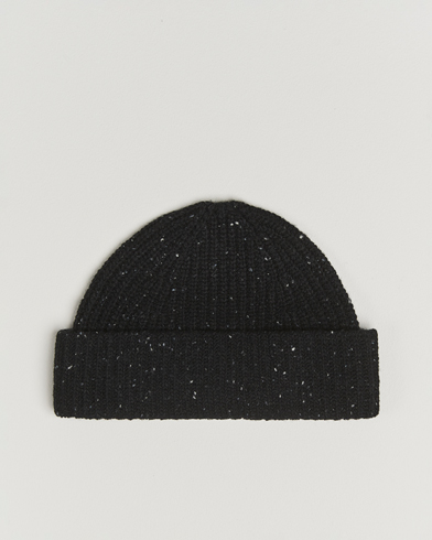 NN07 Wool Donegal Sailor Beanie Black – Noir