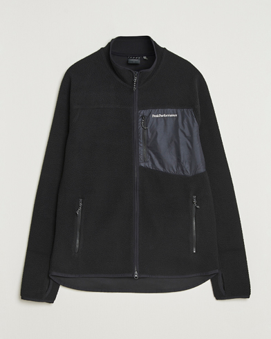 Peak Performance Pile Full Zip Black – Noir