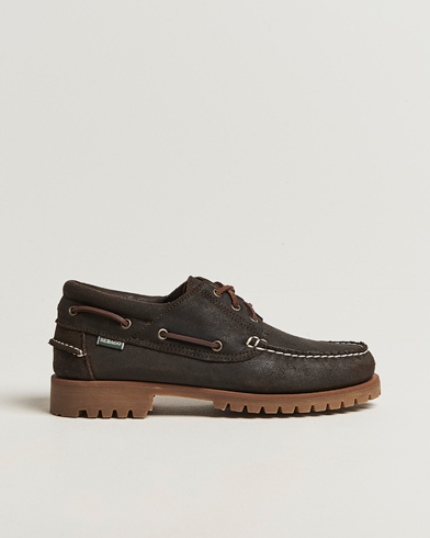 Sebago Acadia Waxed Suede Loafer Dark Brown – Marron