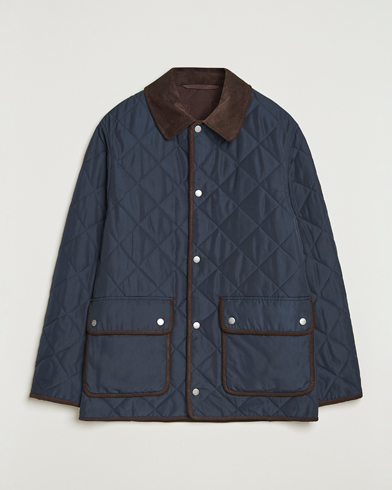 Gant Quilted Fleece Jacket Evening Blue – Bleu