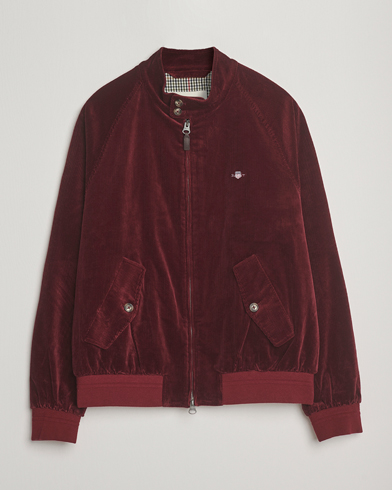GANT Corduroy Harrington Jacket Plumped Red – Rouge