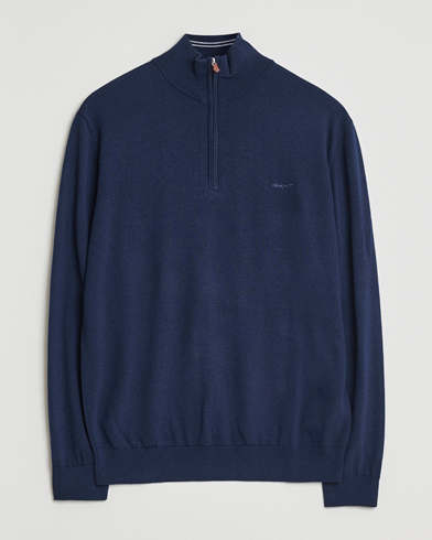 Gant Extrafine Merino Wool Half Zip Marine – Bleu