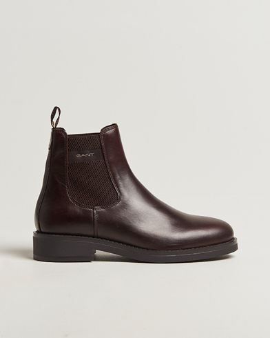 GANT Prepdale Leather Chelsea Boot Dark Brown – Marron