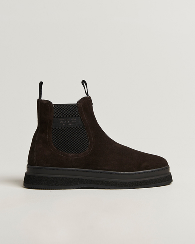 GANT Blistown Shearling Suede Chelsea Boot Espresso Brown – Marron