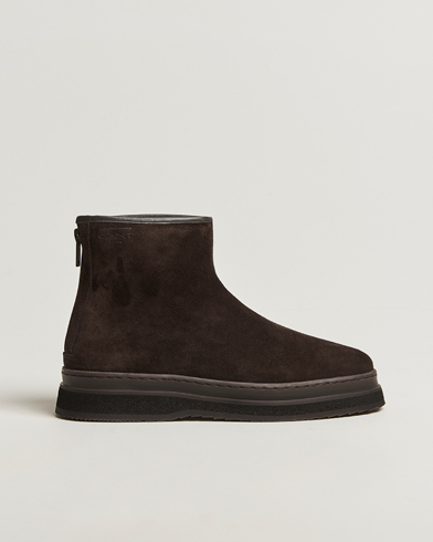 GANT Blistown Shearling Suede Curling Boot Espresso Brown – Marron