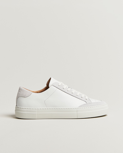 J.Lindeberg Art Signature Leather/Suede Sneaker White – Blanc