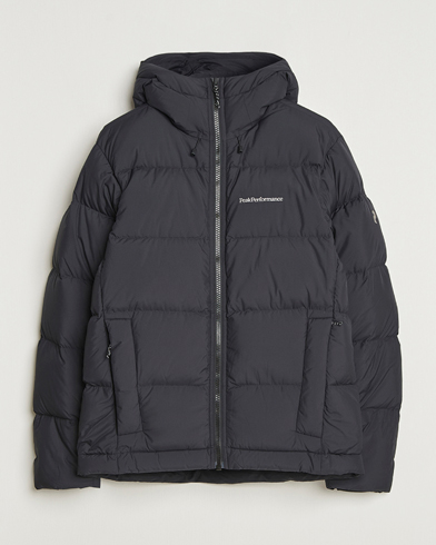 Peak Performance Rivel Down Hooded Jacket Black – Noir