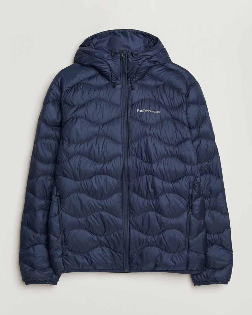 Peak Performance Helium Down Hooded Jacket Blue Shadow – Bleu
